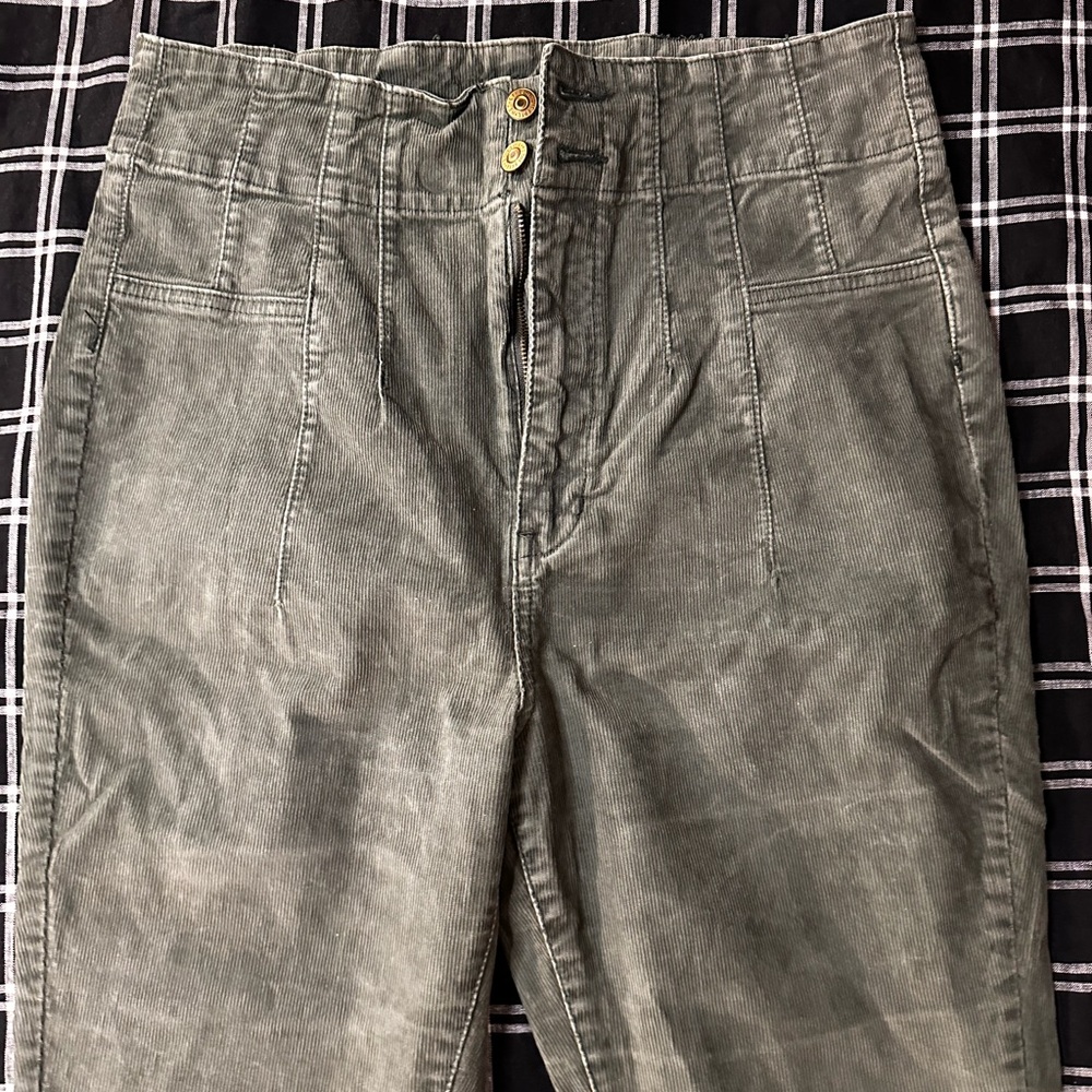 We The Free Olive Green Corduroy Boot Cut Pants - Picture 4 of 8
